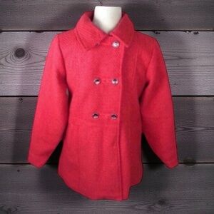 Total Girl Pink Sparkly Pea Coat
